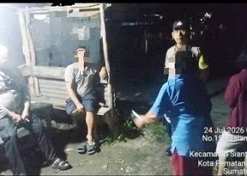 Polsek Siantar Timur Cek Laporan Warga Adanya Suara Musik Keras di Jalan Renville