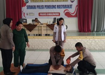 Sie Dokkes Polres Simalungun Latih Bantuan Hidup Dasar untuk Peserta Polmas