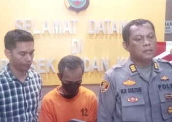 Sekretaris Dinas Peternakan Kabupaten Labuhanbatu; Mudasir yang juga merupakan ASN ditangkap polisi atas dugaan penipuan proyek fiktif. (Foto Ist)