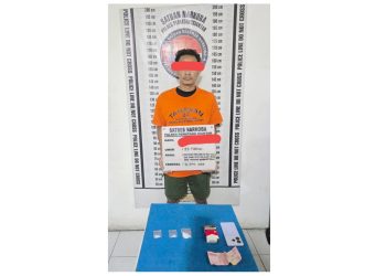 Tersangka RPS dan barang bukti