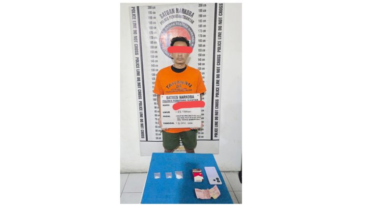 Tersangka RPS dan barang bukti
