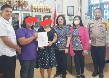 Kanit Reskrim IPDA Jaya Manihuruk SH respon cepat mediasi cekcok mulut di SD Kalam Kudus