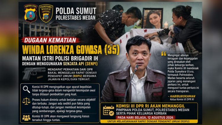 Ketua Komisi III DPR RI Habiburokhman-Winda Lorenza Gowasa