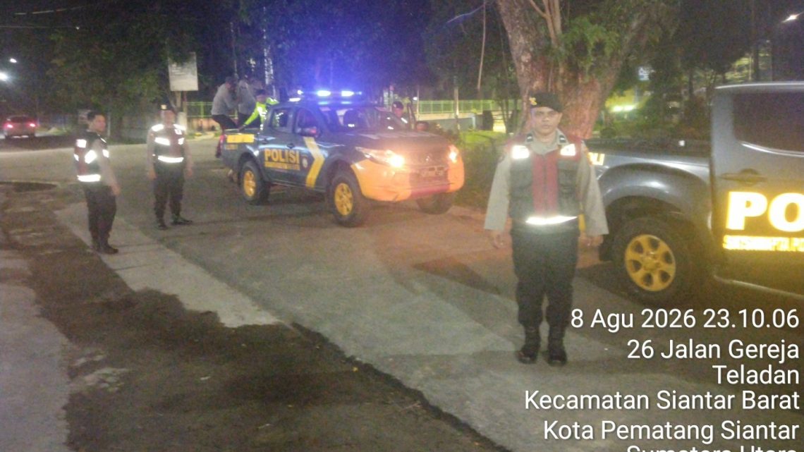 Polres Pematangsiantar Laksanakan KRYD Hingga Subuh