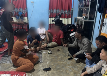 Personil Polsek Siantar Martoba Cek TKP Dugaan KDRT di Simpang Kapuk