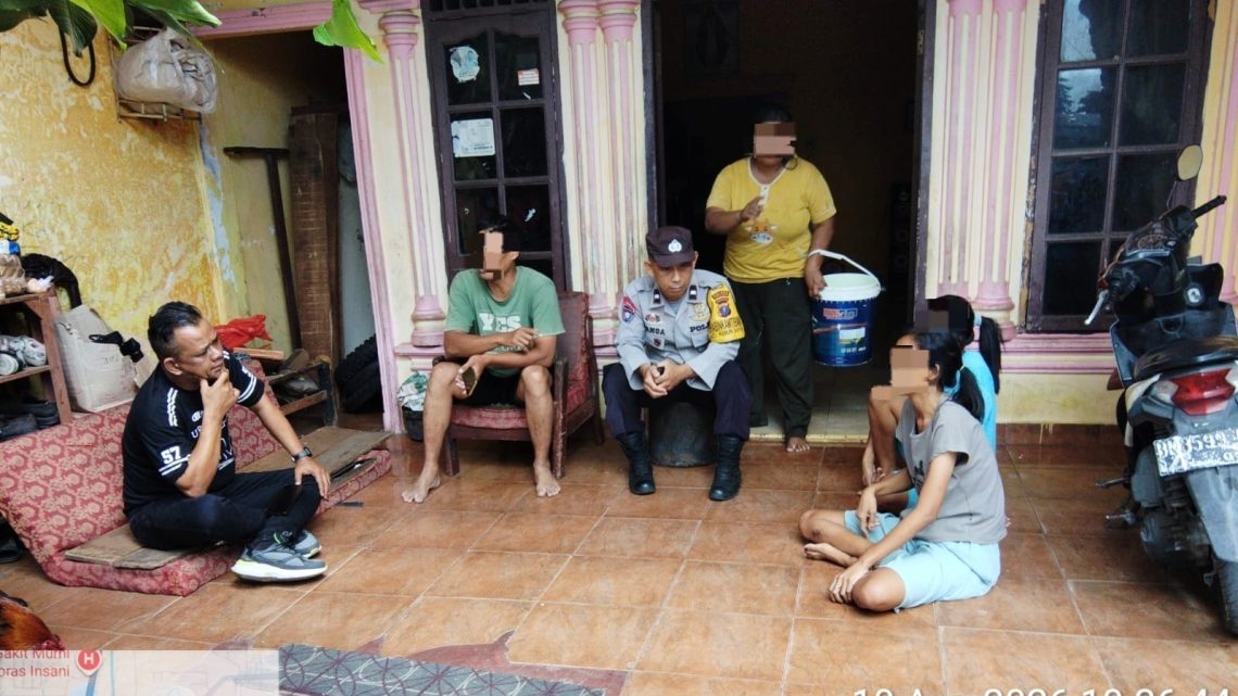 Personil piket Polsek Siantar Timur respon cepat mediasi pertengkaran keluarga di Jalan Sentosa Bawah
