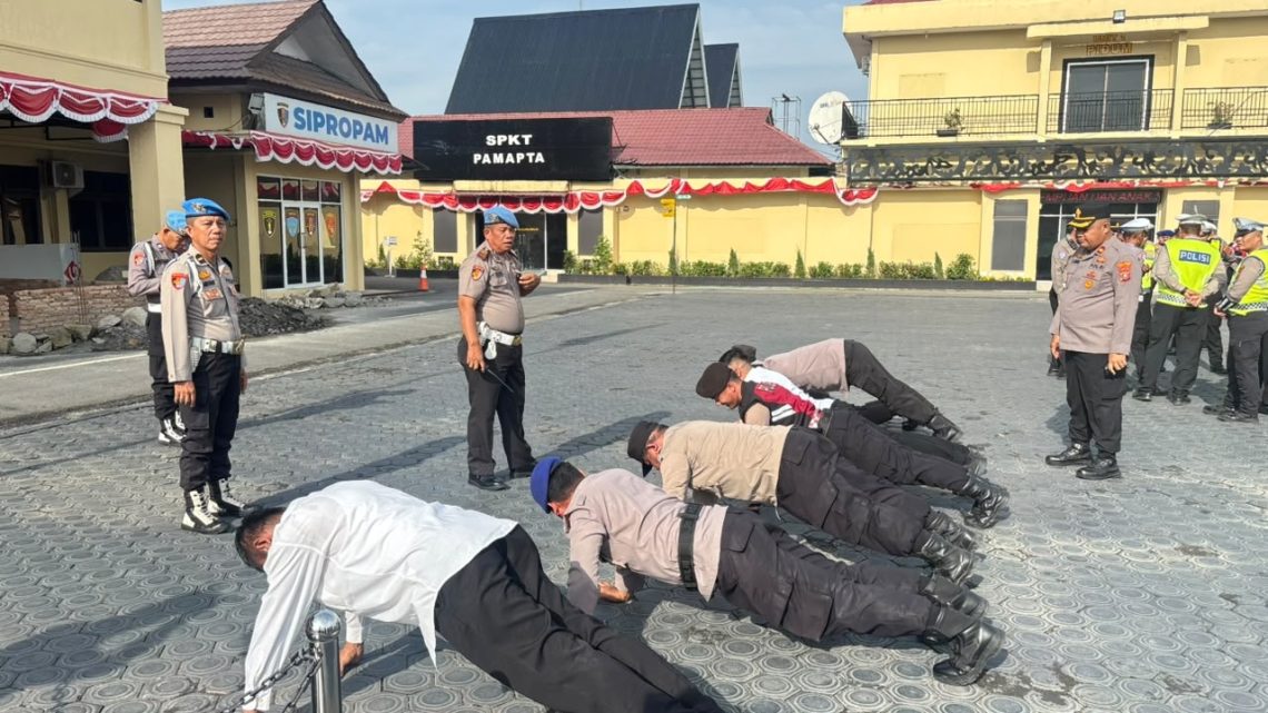 Sipropam laksanakan Gaktibplin bagi seluruh personil