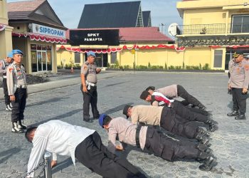 Sipropam laksanakan Gaktibplin bagi seluruh personil