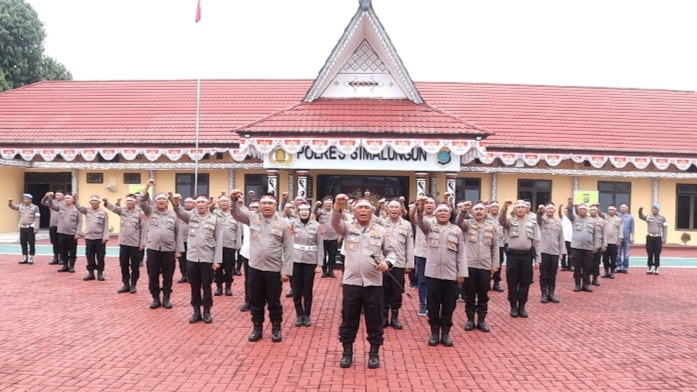 Polres Simalungun Gelorakan Semangat Patriotisme dalam Peringatan HUT RI ke 81