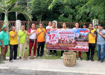 Personil Sat Reskrim laksanakan Gotong Royong