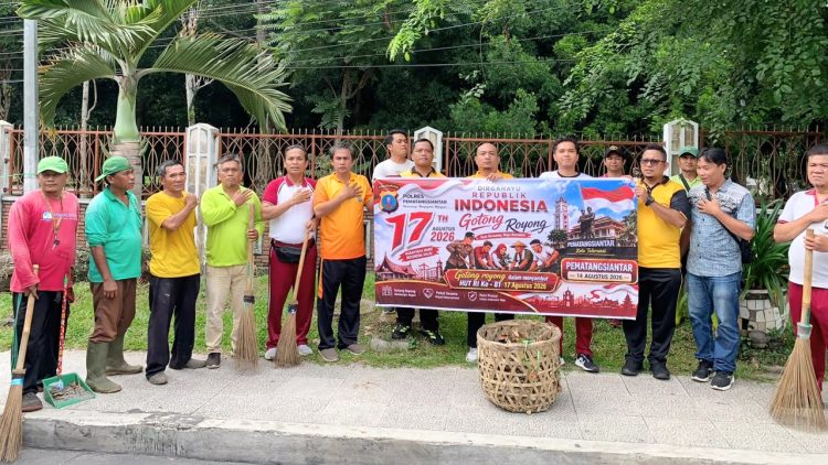 Personil Sat Reskrim laksanakan Gotong Royong