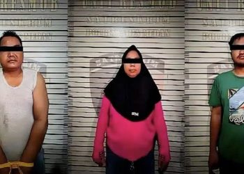 Polisi menangkap DH beserta dua penadah. (Foto Ist)
