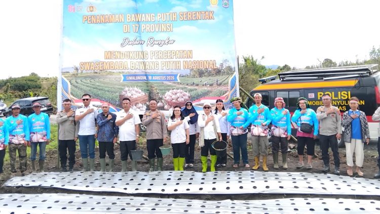Polres Simalungun Dukung Percepatan Swasembada Bawang Putih Nasional