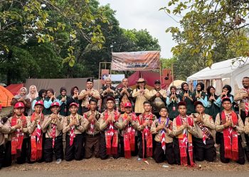 Wali Kota Tanjungbalai Mahyaruddin Salim Sambangi Kontingen Jamnas XII Kota Tanjungbalai di Cibubur