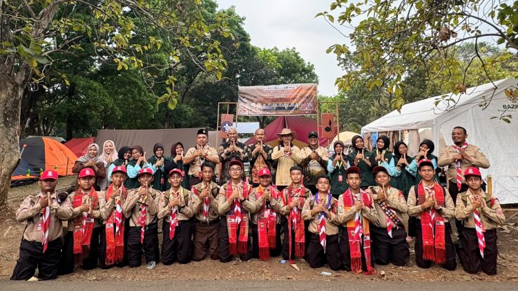 Wali Kota Tanjungbalai Mahyaruddin Salim Sambangi Kontingen Jamnas XII Kota Tanjungbalai di Cibubur