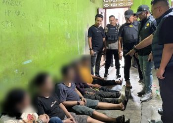 Para pelaku yg ditangkap (Foto Ist)