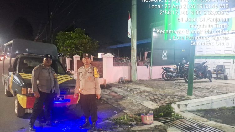 Bhabinkamtibmas Polsek Siantar Marihat Laksanakan Patroli BLP Antisipasi Guantibmas