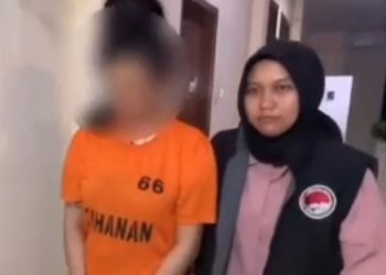Pelaku pengedar vape narkoba yang berpofesi sebagai DJ Miss D. (Foto Ist)