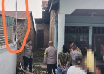 Bhabinkamtibmas Kelurahan Nagapita Aiptu Reynold Budiman Purba melaksanakan sambang tindaklanjuti laporan warga Jalan Kenali