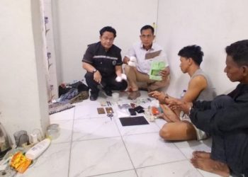 Kedua pengendara narkotika yang ditangkap di TKP
