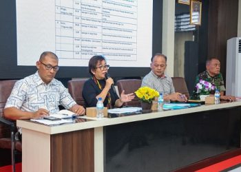 Asisten Pemerintahan dan Kesejahteraan Rakyat Fidelis Edi Suranta Sembiring SSTP MSi pimpin rapat Panitia Peringatan HUT ke-81 Kemerdekaan RI Tahun 2026