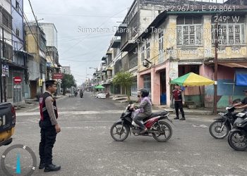 Personil Sat Samapta Polres Tanjungbalai Patroli Kota