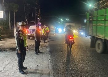 Sat Lantas Polres Simalungun Gelar Blue Light Patrol Cegah Balap Liar dan Begal
