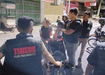 Timsus Dayok Mirah Polres Pematangsiantar Patroli Rutin Antisipasi Tawuran, Geng Motor dan Knalpot Brong