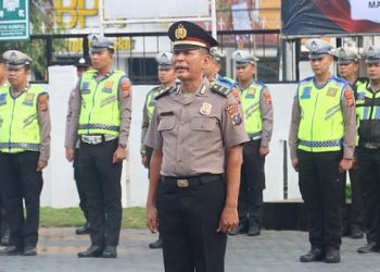Kapolres Tanjungbalai AKBP Welman Feri, S.I.K. M.I.K Pimpin Upacara Kenaikan Pangkat Pengabdian PS. Kasi TIK IPDA Samson