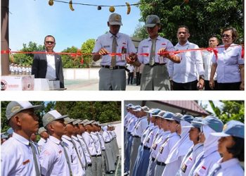 Wali Kota Pematangsiantar Wesly Silalahi SH MKn diwakili Sekda Junaedi Antonius Sitanggang SSTP MSi menjadi Pembina Upacara Pembukaan Pemusatan Latihan Calon Paskibraka Kota Pematangsiantar Tahun 2026