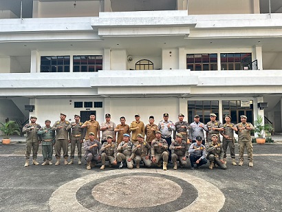 Wakil Wali Kota Tanjungbalai Muhammad Fadly Abdina Lepas 12 Personel Satpol PP dan Dishub Ikuti Seleksi Komcad di Rindam I/BB Pematangsiantar