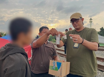 Anggota geng motor GPS yang ditangkap polisi. (Foto Ist)