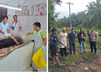 Jenajah korban PPD diruangan jenajah dan polisi saat olah TKP