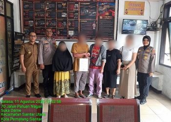 Kapolsek Siantar Utara IPTU Nana Sandra SH Selesaikan Dugaan Asusila Dengan Problem Solving