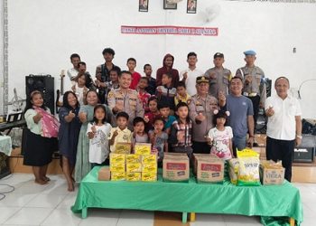 Polsek Siantar Martoba Berikan Bansos di Panti Asuhan Thabita Care