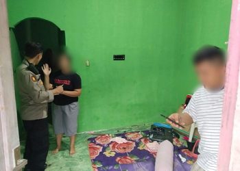 Personil Polsek Siantar Martoba Cek TKP Dugaan KDRT di Simpang Tapioka