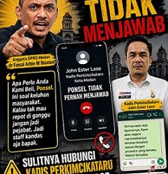 Anggota DPRD Medan dr Faisal Arbie M Biomed - John Ester Lase Kadis Perkimcikataru. (Foto Ist)