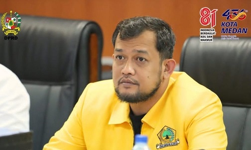 Wakil Ketua DPRD Kota Medan Fraksi Partai Golkar, Hadi Suhendra. (Foto Ist)