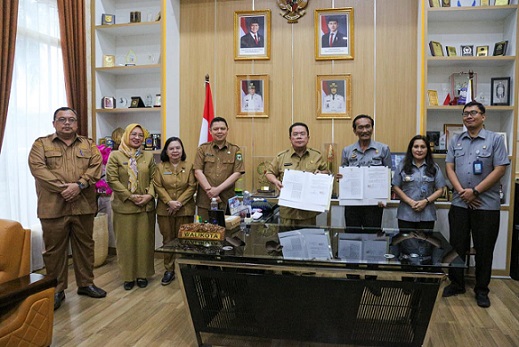 Pemko Pematangsiantar dan Kanwil Kemenkum Sumut menandatangani Kerja Sama Pelayanan dan Pembangunan Hukum di Daerah