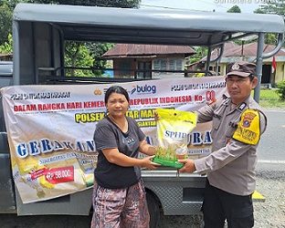 Polsek Siantar Marihat Laksanakan GPM Kepada Masyarakat Binaan
