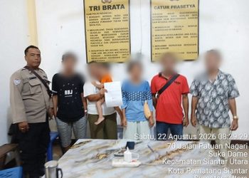 Personil Polsek Siantar Utara Mediasi Dugaan Penganiayaan di Jalan Bah Biak Kiri