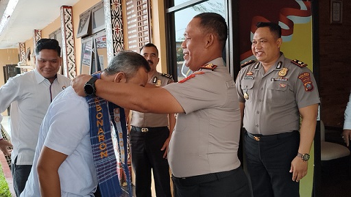 Kapolres Simalungun AKBP Marganda Aritonang, S.H. S.I.K. M.M menerima kunjungan Tim Ombudsman RI