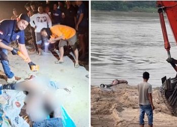 Jenajah korban Sahputra saat ditemukan di TKP