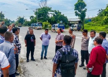 Pemko dan Polres Pematangsiantar melakukan peninjauan langsung ke lokasi Wali Kota Cup Siantar Road Race 2026 di Terminal Tanjung Pinggir