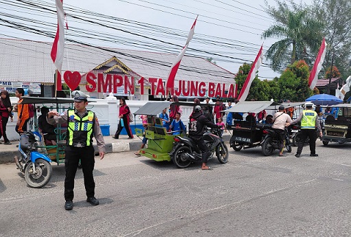 Sat Lantas Polres Tanjungbalai Gelar Patroli Siang