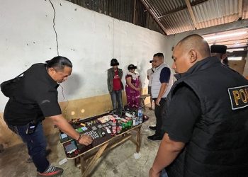 Satuan Reserse Narkoba Polrestabes Medan gelar Operasi Gerebek Sarang Narkoba (GSN) dengan menyasar sebuah rumah di Jalan PWI Gang Gitar 6, Kecamatan Percut Sei Tuan, Kabupaten Deli Serdang (Foto Ist)