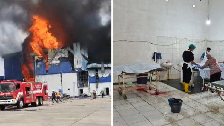 Pabrik PT Evyap Sabun Indonesia di KEK Sei Mangkei terbakar
