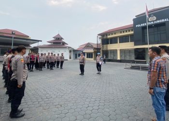 Polres Tanjungbalai Turunkan Puluhan Personel Amankan Pesta Puncak HKBP Distrik XIII