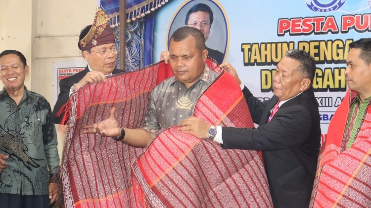 Wakapolres Tanjungbalai Hadiri Pesta Puncak Tahun Transformasi Pengajaran Iman HKBP Distrik XIII