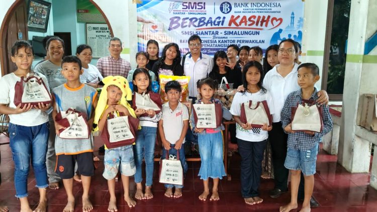 SMSI Siantar Simalungun Gandeng Bank Indonesia Pematangsiantar Berbagi Kasih di Panti Asuhan
